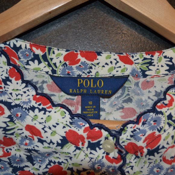 Polo Ralph Lauren Girls Size 10 Flower Dress - Picture 3 of 3